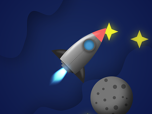 AE动画-火箭升空