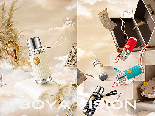 杯壶创意摄影 ｜CENSUN 徽章保温杯 X BOYA