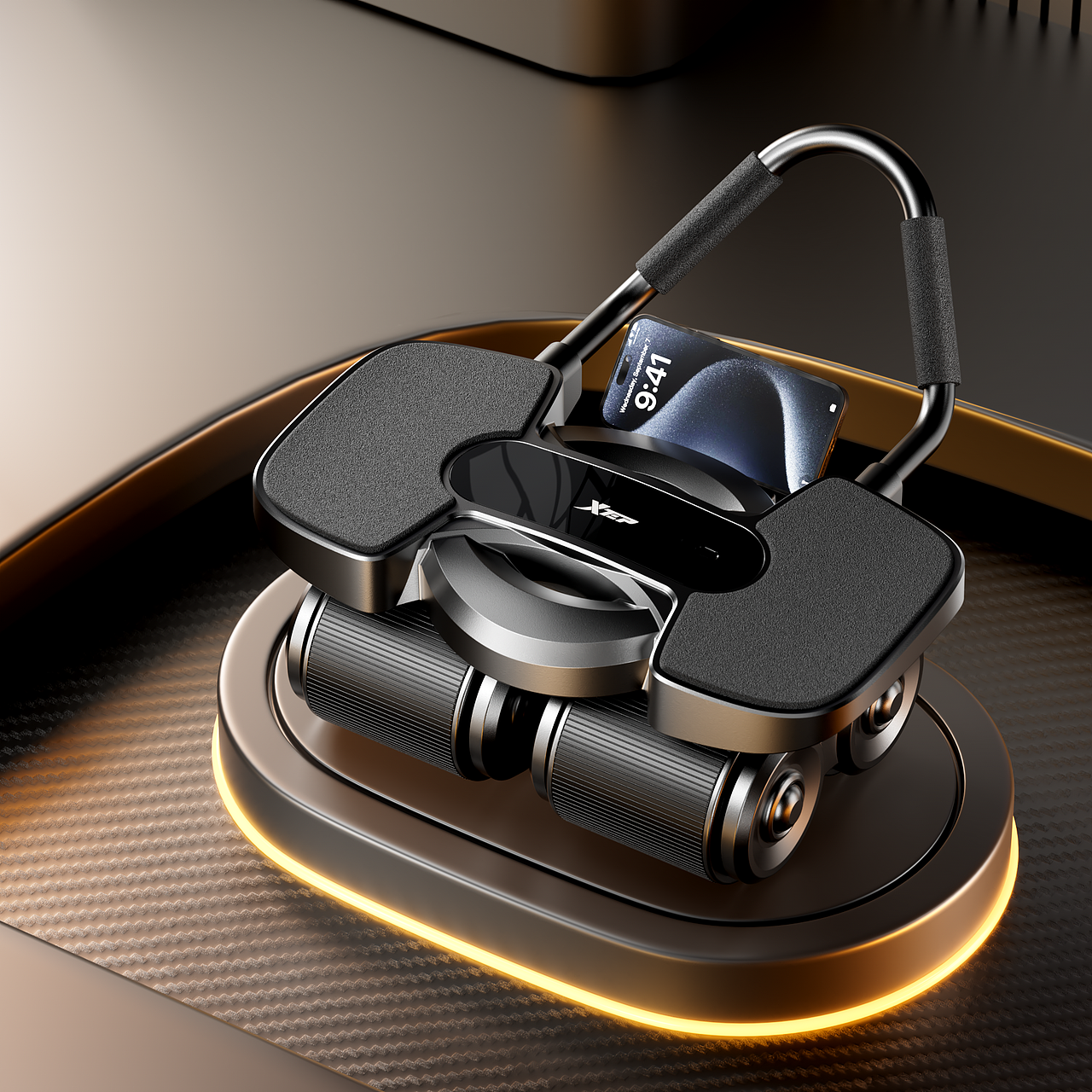 一组简单的健腹轮(3C丶建模渲染)