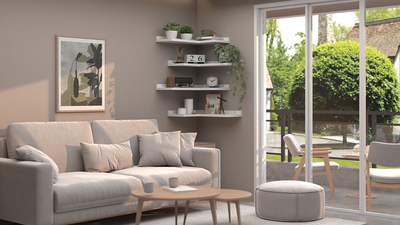 亚马逊置物架3D广告视频|3dmax家具动画