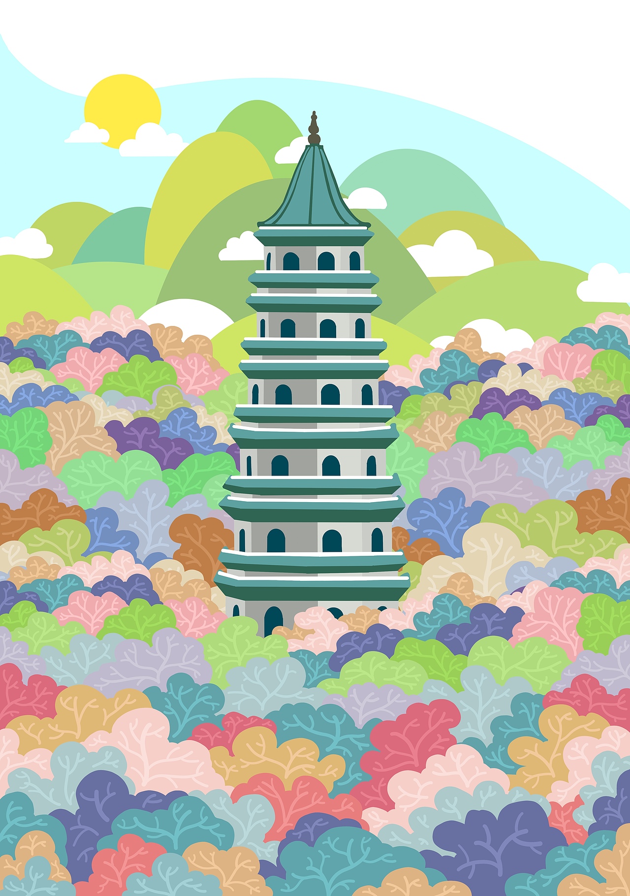 南宁城市插画