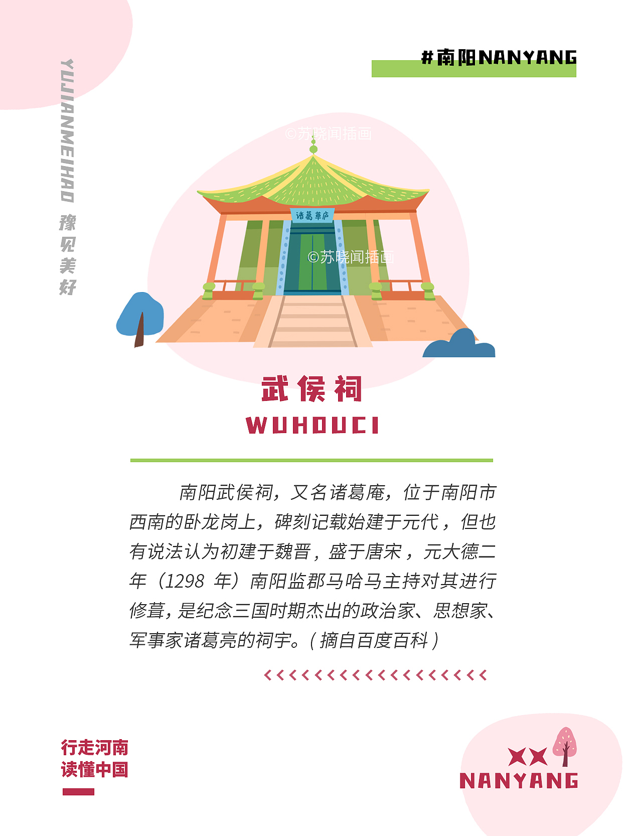 城市手绘地图插画-开封|南阳|信阳