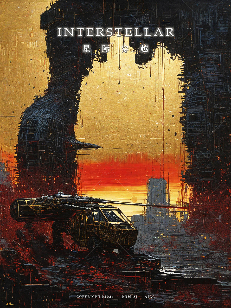 星际穿越（三）（图ZMzc1OTk4MTA4） - 商业插画 - 站酷设计师森村_AI原创素材 - 站酷ZCOOL