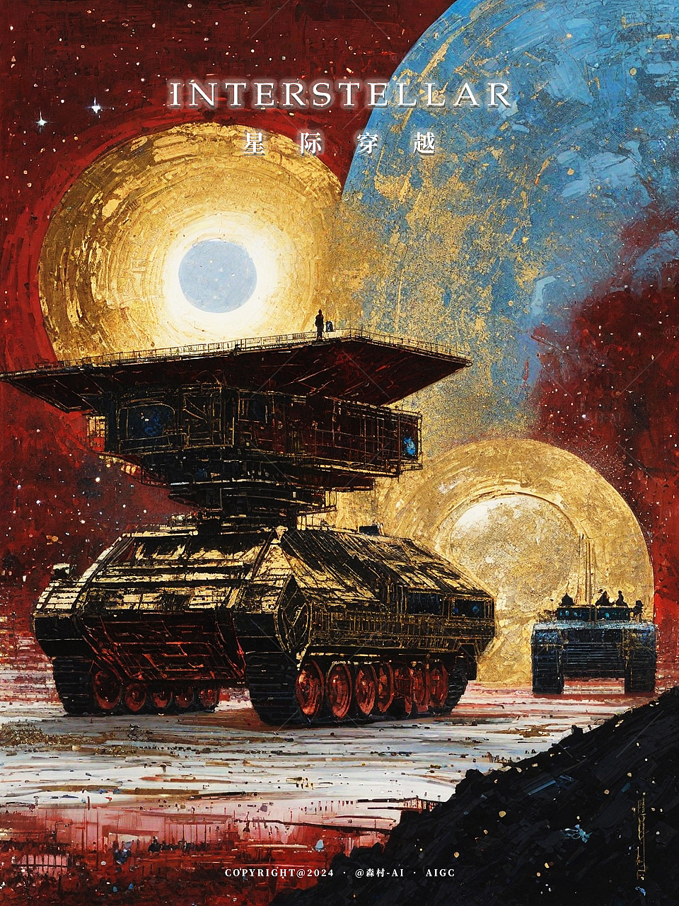星际穿越（三）（图ZMzc1OTk4MTIw） - 商业插画 - 站酷设计师森村_AI原创素材 - 站酷ZCOOL