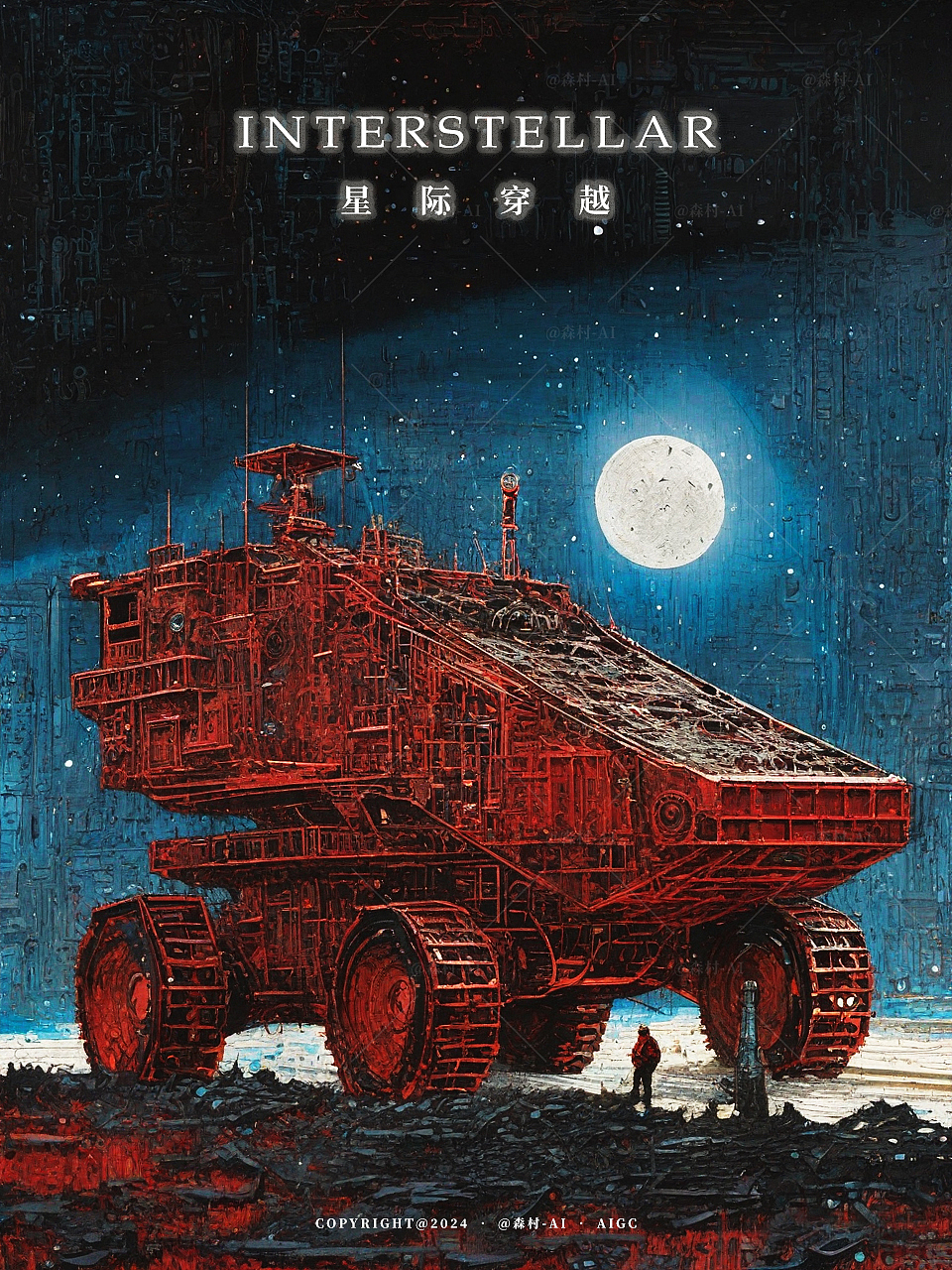 星际穿越（三）（图ZMzc1OTk4MTI0） - 商业插画 - 站酷设计师森村_AI原创素材 - 站酷ZCOOL