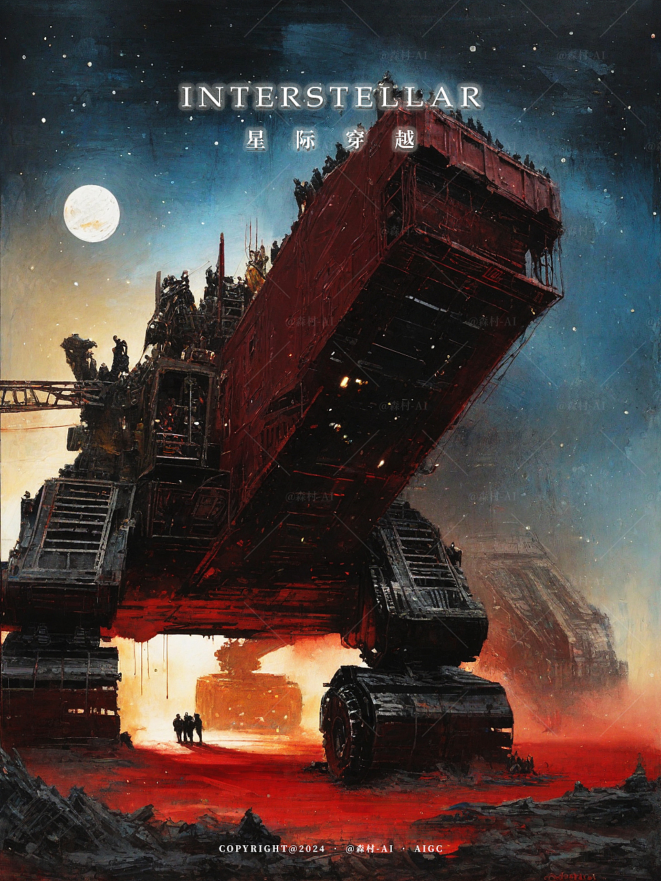 星际穿越（六）（图ZMzc1OTk5MzUy） - 商业插画 - 站酷设计师森村_AI原创素材 - 站酷ZCOOL