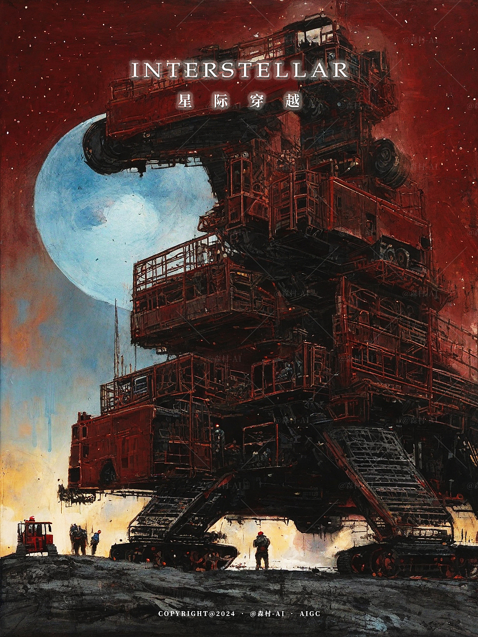 星际穿越（六）（图ZMzc1OTk5MzQ4） - 商业插画 - 站酷设计师森村_AI原创素材 - 站酷ZCOOL
