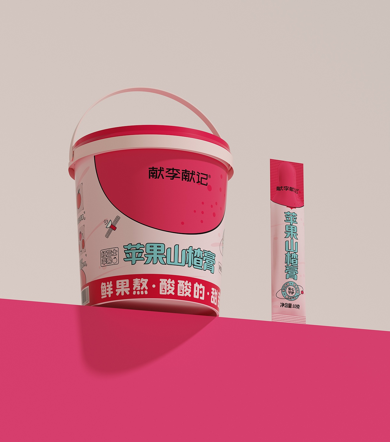 年轻化水果梨膏包装设计“苹果山楂膏&纯梨膏”（图ZMzc2MDA0MTEy） - 包装 - 站酷设计师朝鹿文化品牌设计原创素材 - 站酷ZCOOL