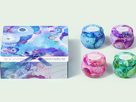 植物香薰包装-回归自然，曼妙花香（个人主页-ZNzAyOTE0NzI=） - 艺术插画 - 站酷设计师袋鼠有个袋袋原创素材 - 站酷ZCOOL