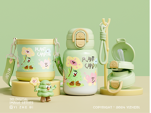 近期渲染作品整理-水杯渲染