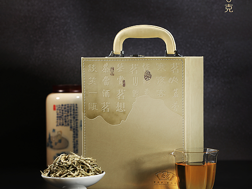 【茶叶礼盒摄影】蓝彩瓷罐 | 银芽白茶