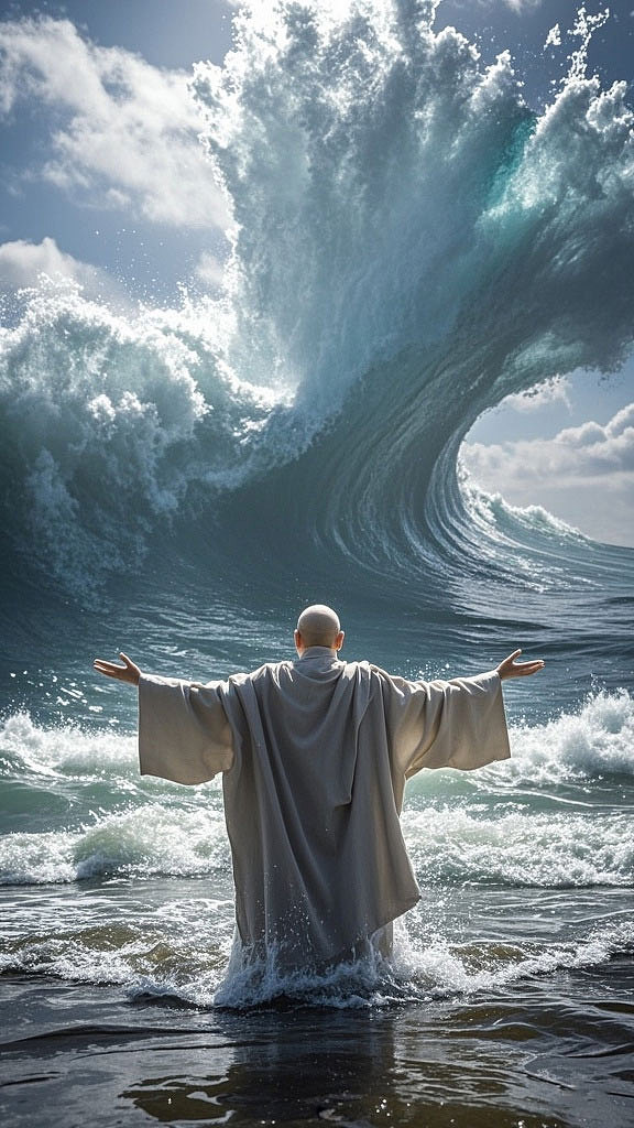 原创ai视频作品《触地》