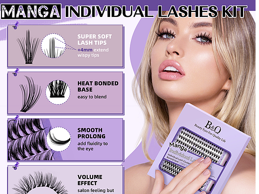 MANGA INDIVIDUAL LASHES KIT（个人主页-ZNzAyOTUyNTY=） - 电商 - 站酷设计师紫灵儿原创素材 - 站酷ZCOOL