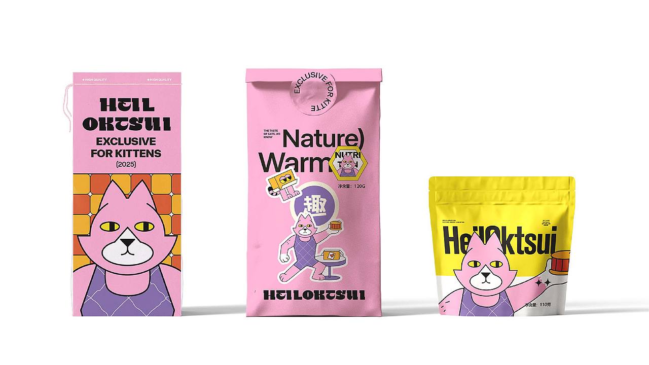 HEILOKTSUI- 猫粮品牌设计（图ZMzc2MDQxNTAw） - 品牌 - 站酷设计师阿飞_Design原创素材 - 站酷ZCOOL