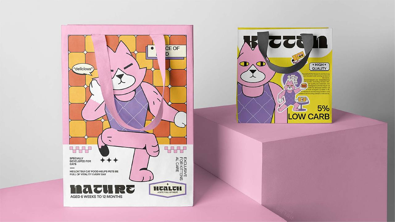 HEILOKTSUI- 猫粮品牌设计（图ZMzc2MDQxNTMy） - 品牌 - 站酷设计师阿飞_Design原创素材 - 站酷ZCOOL