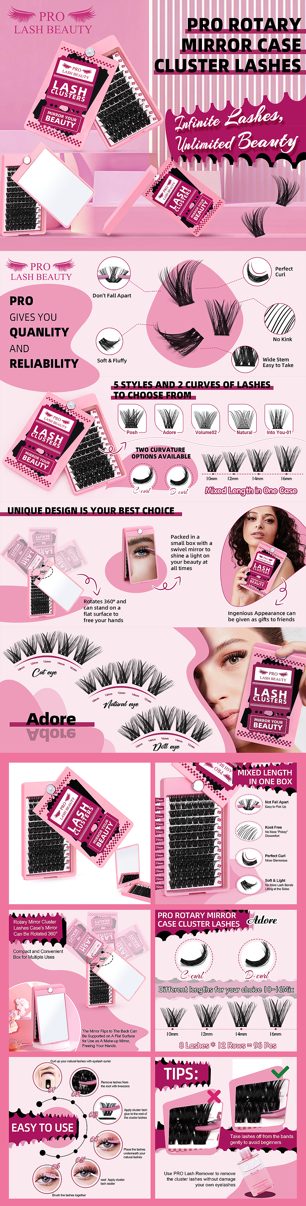 ROTARY MIRROR CASE CLUSTER LASHES（图ZMzc2MDQyMDY0） - 电商 - 站酷设计师紫灵儿原创素材 - 站酷ZCOOL