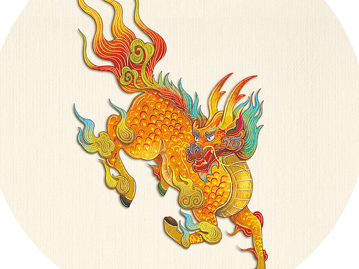 神兽-皮影风格