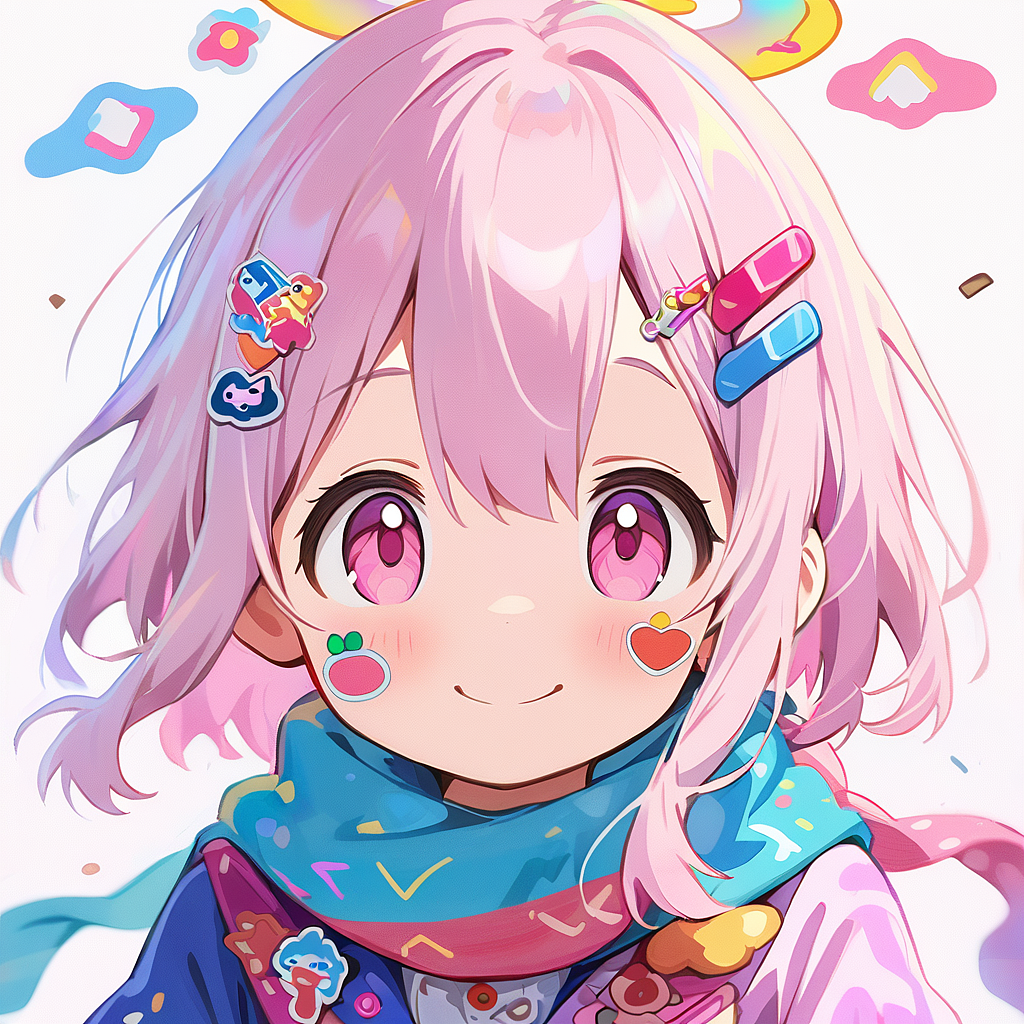 手绘粗线条少女头像（图ZMzc2MDY1OTY0） - 艺术插画 - 站酷设计师色彩魔力控原创素材 - 站酷ZCOOL