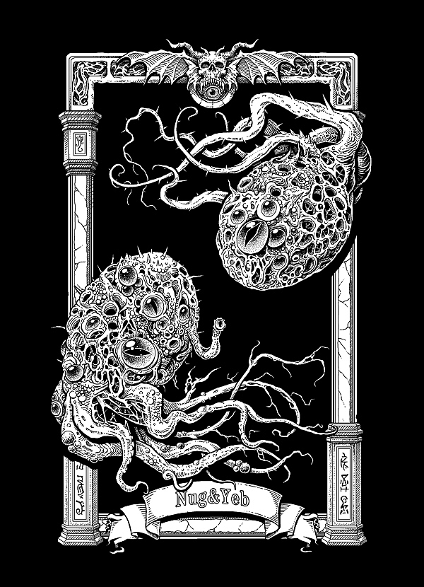 克苏鲁众神系列（下篇）（图ZMzc2MDY4ODI0） - 新锐潮流插画 - 站酷设计师小初插画原创素材 - 站酷ZCOOL