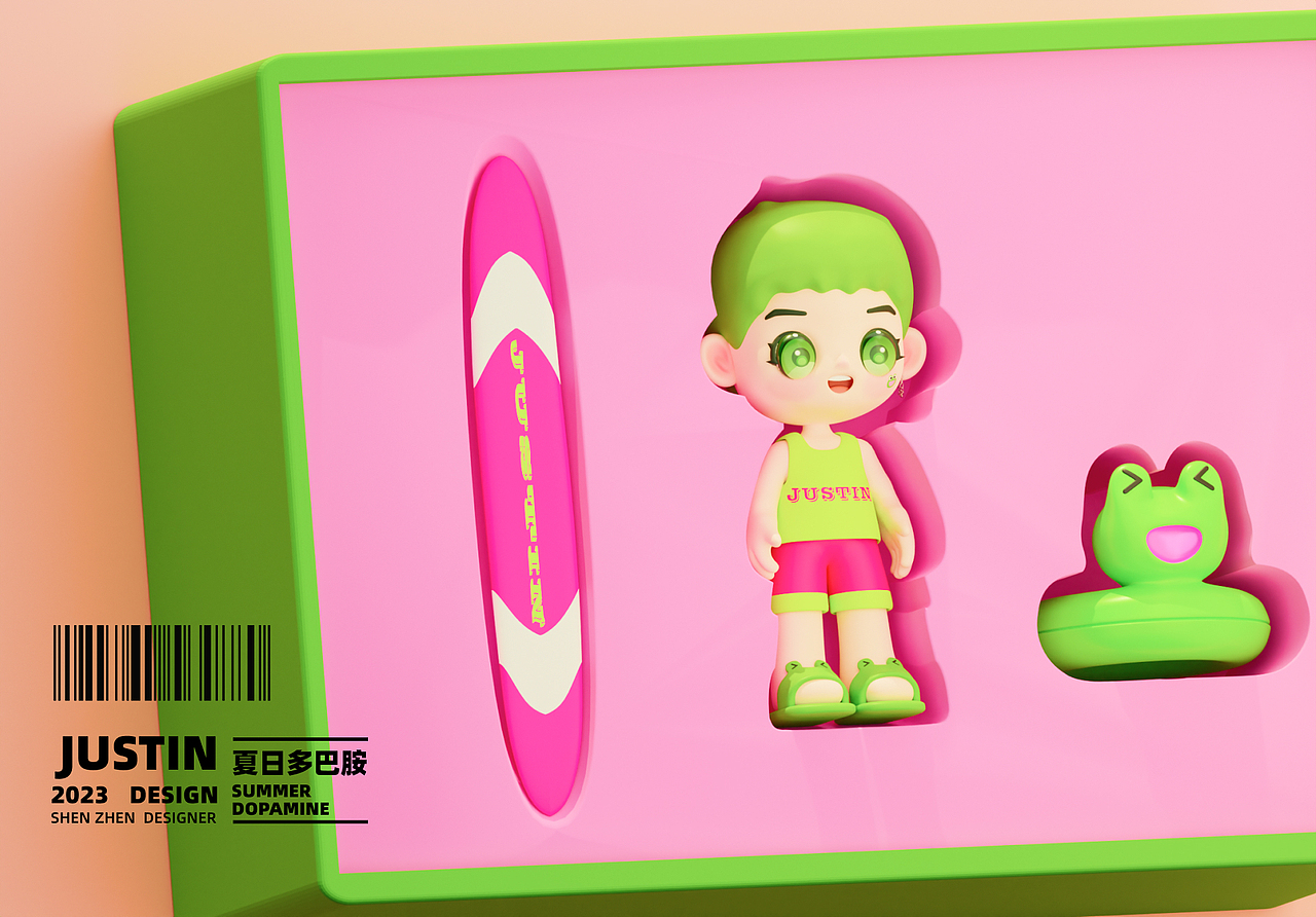 个人ip形象设计-夏日海滩（图ZMzc2MDczODc2） - IP形象 - 站酷设计师JustinGuo原创素材 - 站酷ZCOOL