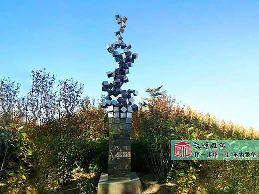 不锈钢鱼群雕塑，汉博雕塑的匠心之作