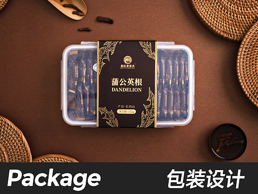  蒲公英鹿鞭桃胶养生茶老谷头包装