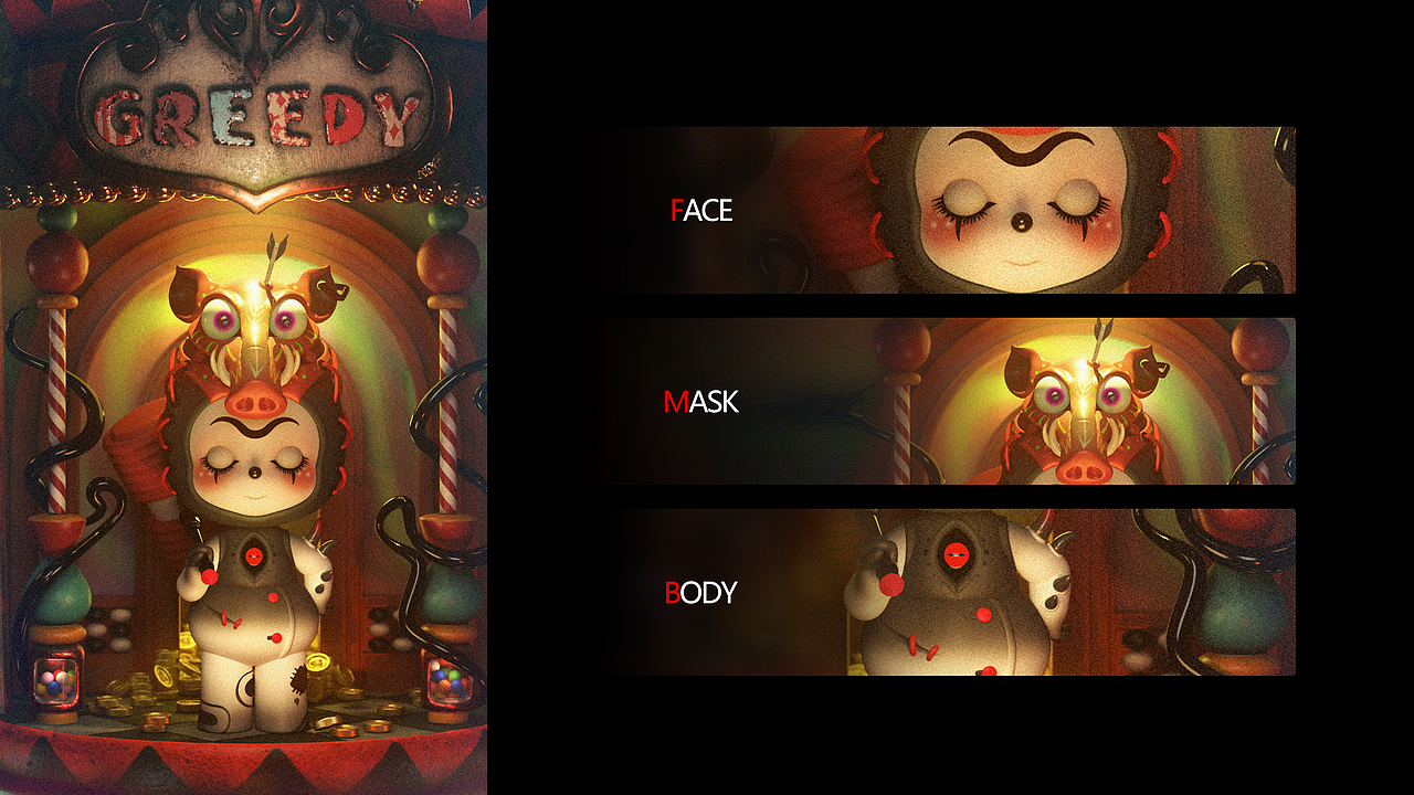 ANT-GREEDY贪婪小猪（图ZMzc2MDkzMDg4） - 人物/生物 - 站酷设计师上巳Lz原创素材 - 站酷ZCOOL