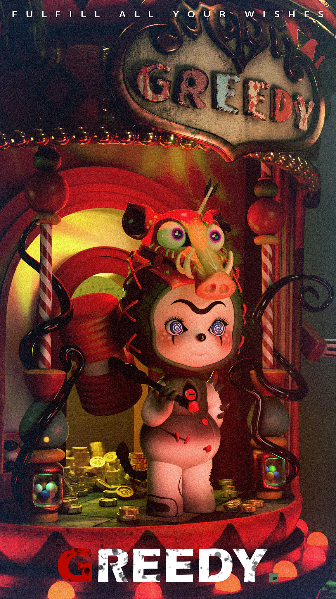 ANT-GREEDY贪婪小猪（图ZMzc2MDkzNTE2） - 人物/生物 - 站酷设计师上巳Lz原创素材 - 站酷ZCOOL