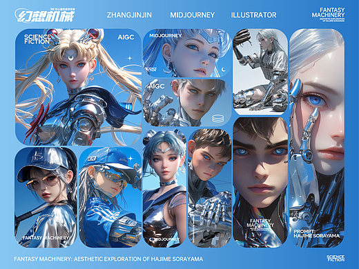 AIGC|幻想机械：空山基的美学探索