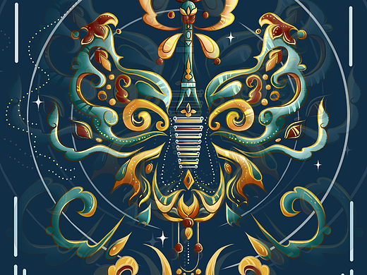 敦煌配色/国风插画