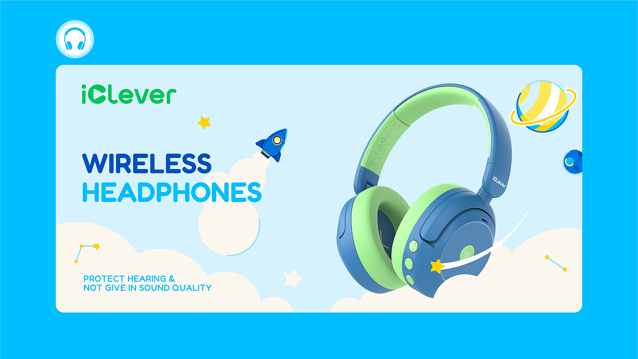 iClever|海外头部儿童耳机品牌全案升级