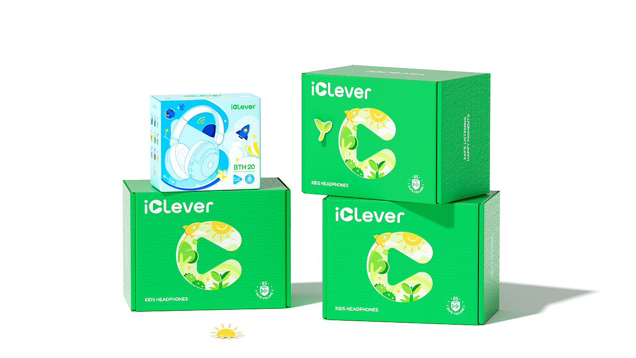 iClever｜海外头部儿童耳机品牌全案升级（图ZMzc2MTA3MTQ0） - 品牌 - 站酷设计师智能对象Outwit原创素材 - 站酷ZCOOL