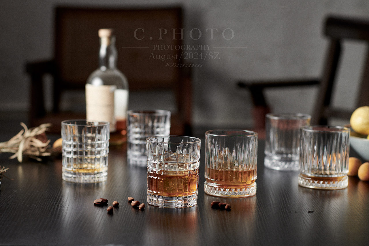 玻璃杯拍摄深圳产品摄影美食摄影威士忌酒杯
