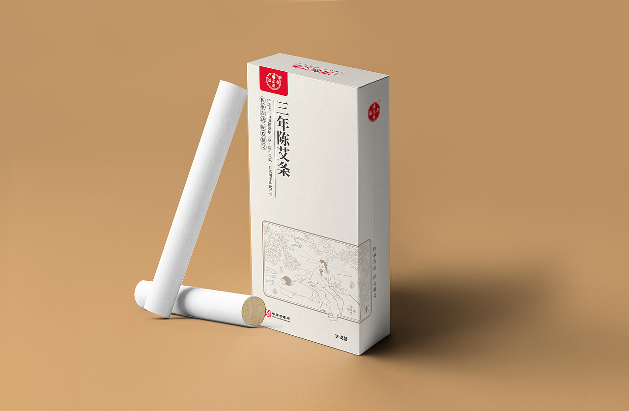 手工艾条系列包装盒设计