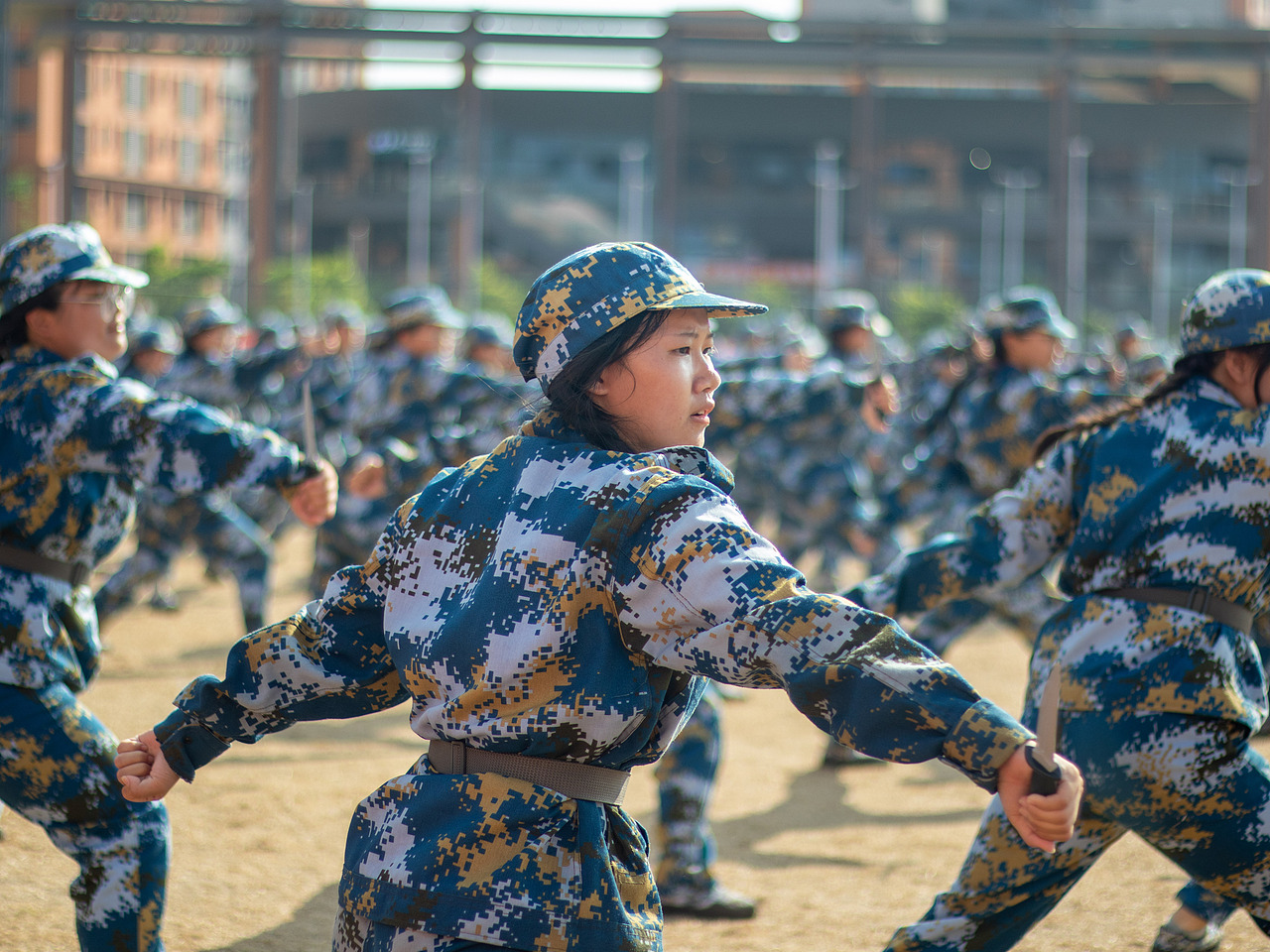 体育摄影--军训