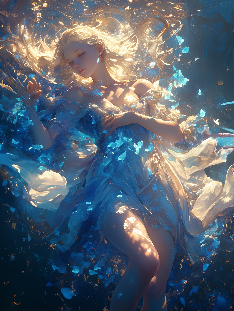 蓝色大海的传说（图ZMzc2MTE2ODky） - 商业插画 - 站酷设计师加菲猫的幸福生活原创素材 - 站酷ZCOOL