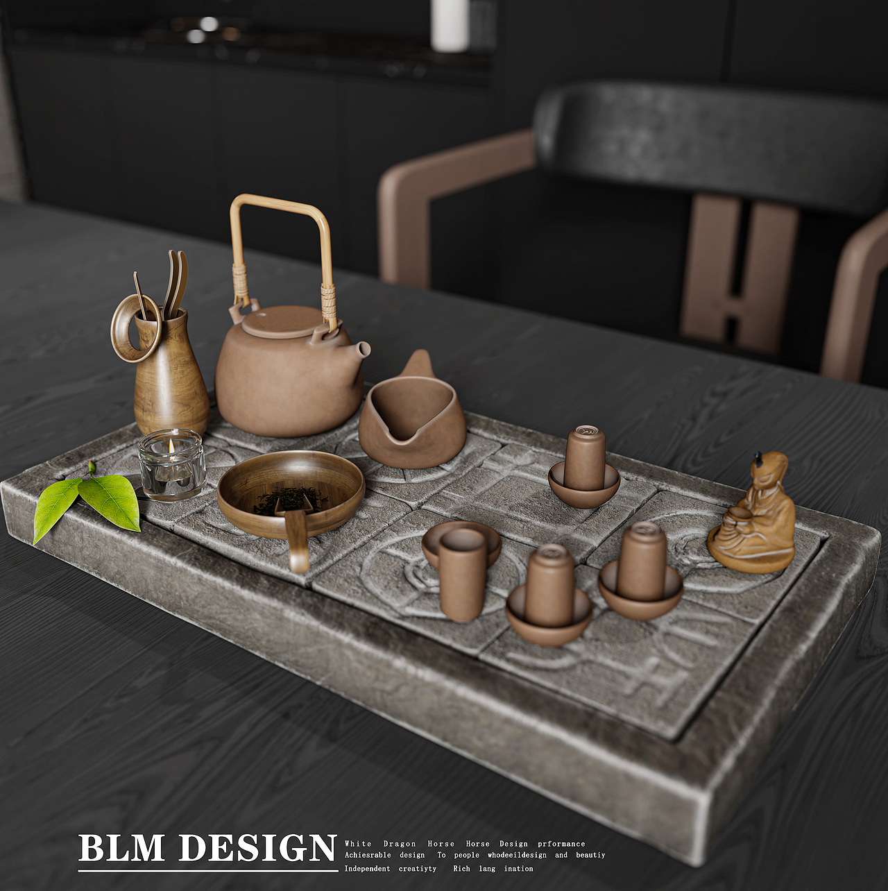 现代黑白灰别墅挑空家装效果图