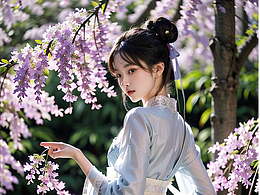 古典国风美女 AI生成