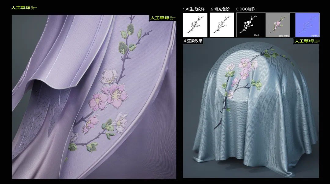 刺绣纹样制作效果