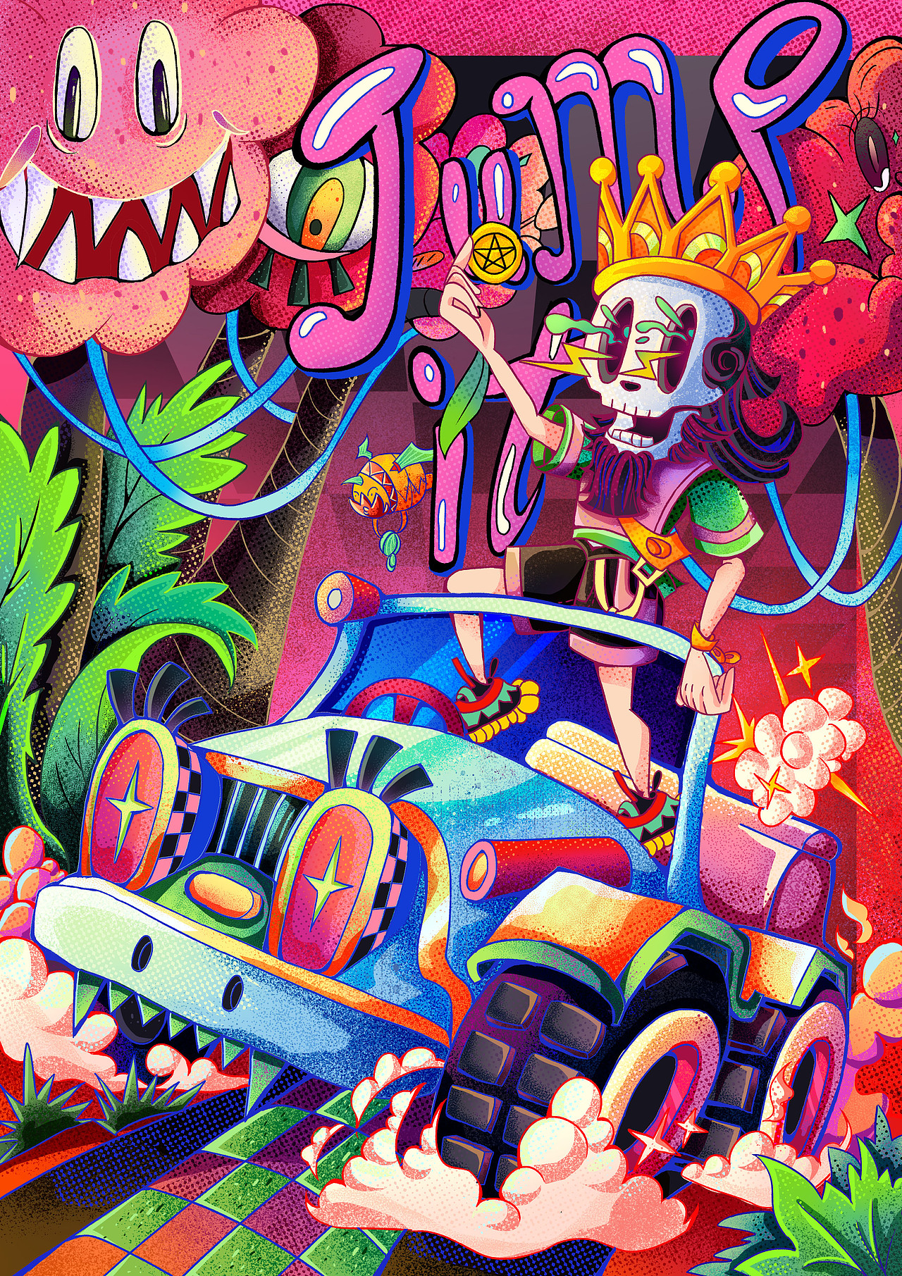 6月的噪点绘画（图ZMzc2MTM2MjQw） - 艺术插画 - 站酷设计师薄荷不甜H原创素材 - 站酷ZCOOL