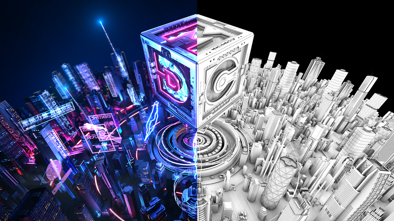 在赛博世界，科技的魔力催生出无限可能（图ZMzc2MTU3Mzg4） - 动画/影视 - 站酷设计师一个蓝孩纸原创素材 - 站酷ZCOOL
