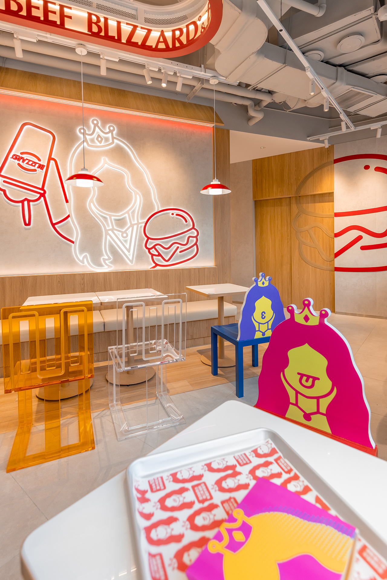 INGROUP作品丨DQ中国首家BLIZZARD & BURGERS旗舰店(图ZMzc2MTU4NjYw) - 酒店餐饮设计 - 站酷设计师INGROUP创意设计原创素材 - 站酷ZCOOL