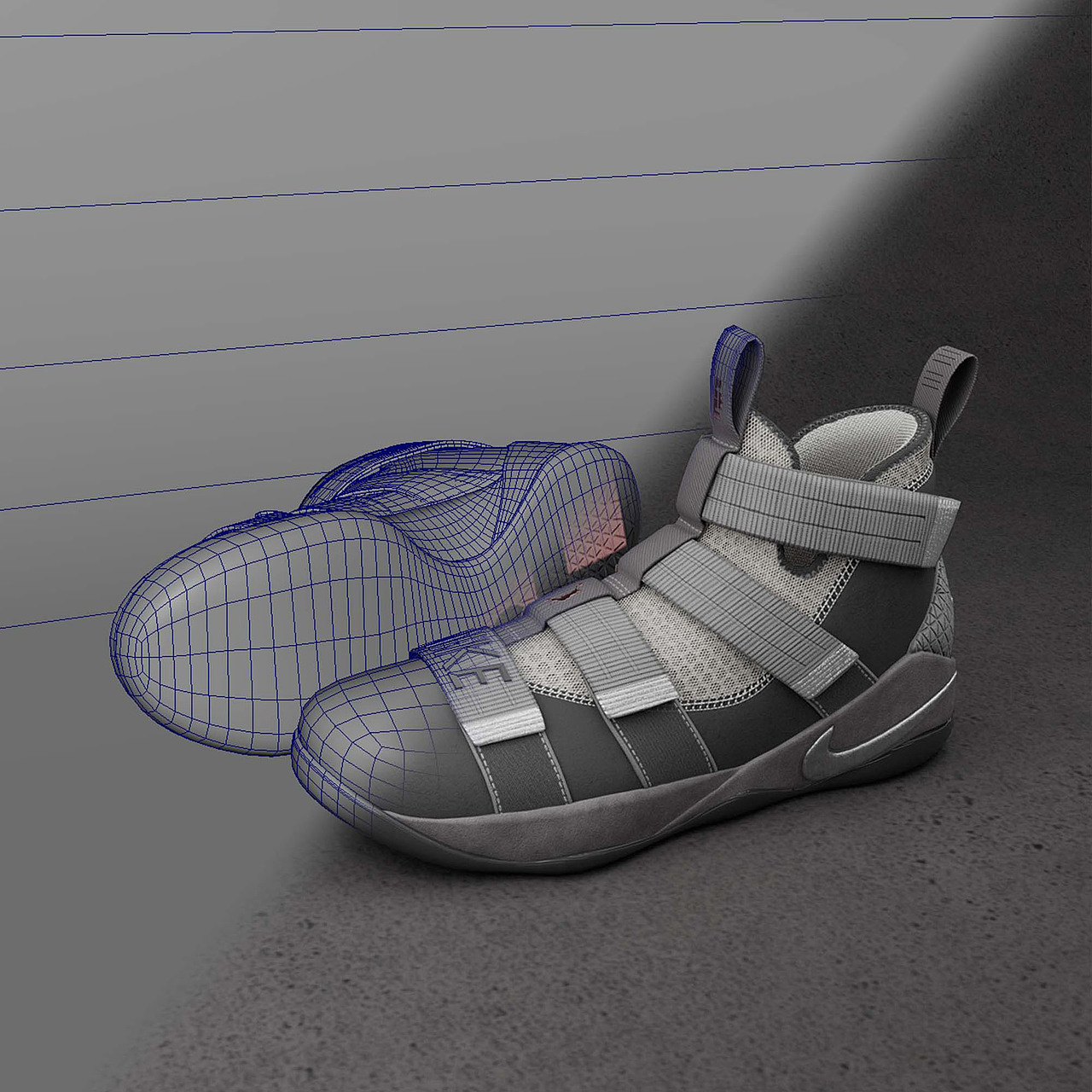 Nike LeBron Soldier XI | 灰粉