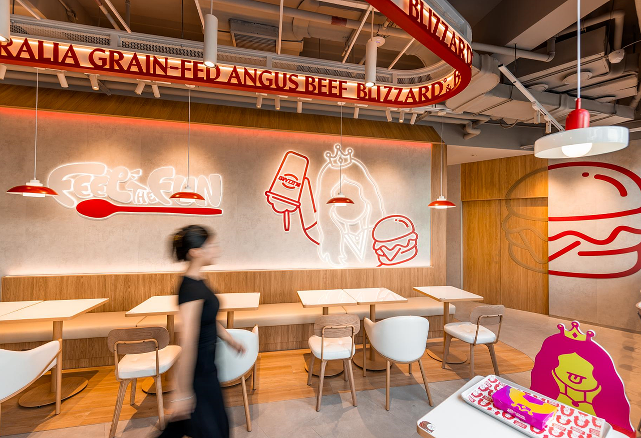 INGROUP作品丨DQ中国首家BLIZZARD & BURGERS旗舰店(图ZMzc2MTU4OTY0) - 酒店餐饮设计 - 站酷设计师INGROUP创意设计原创素材 - 站酷ZCOOL