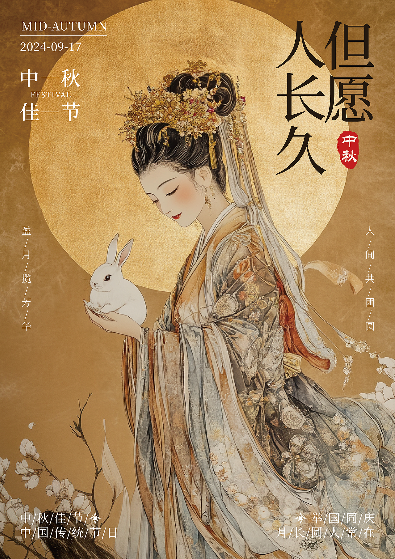 但愿人长久，千里共婵娟——中秋海报设计（图ZMzc2MTY2MjIw） - 海报 - 站酷设计师舞雩原创素材 - 站酷ZCOOL