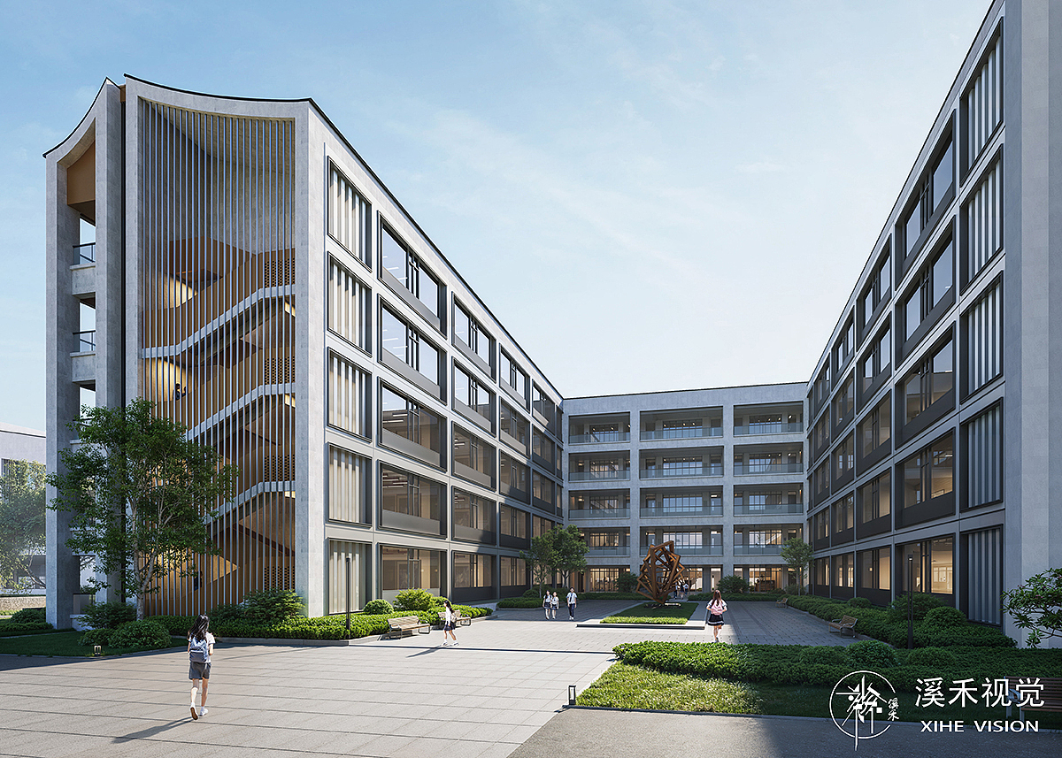 溪禾视觉2024-第二季度--学校（图ZMzc2MTc1NjQw） - 建筑/空间 - 站酷设计师3DART原创素材 - 站酷ZCOOL