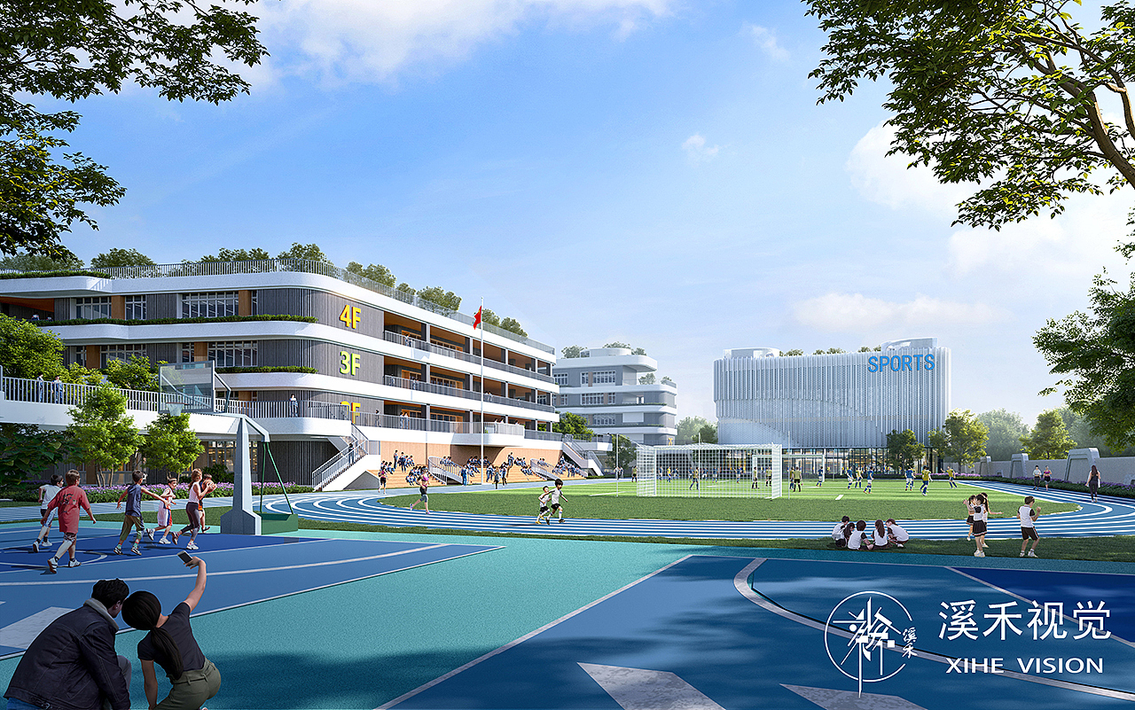 溪禾视觉2024-第二季度--学校（图ZMzc2MTc1NjEy） - 建筑/空间 - 站酷设计师3DART原创素材 - 站酷ZCOOL