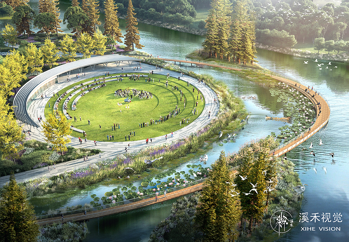 溪禾视觉2024-第二季度--景观-（图ZMzc2MTc2MjU2） - 建筑/空间 - 站酷设计师3DART原创素材 - 站酷ZCOOL