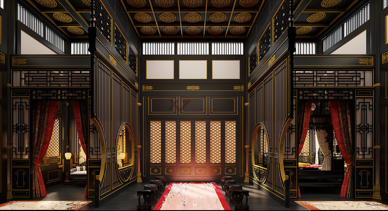 工装/中式效果图表现设计（图ZMzc2MTg4NjYw） - 商业空间设计 - 站酷设计师可可13156511332原创素材 - 站酷ZCOOL