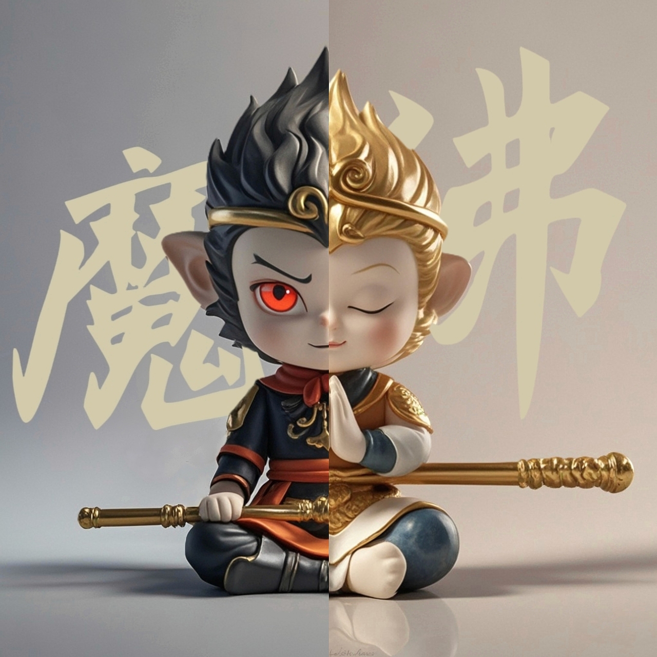 悟空:魔佛一念间
	<br>打工人们😣,有没有一种感觉,有时候我们想成佛🙏,与世无争,淡然处世,但现实却逼得我们不得不成魔👿!<br>各种压力、不公、无奈,让我们在成佛的路上渐行渐远😭。<br>是坚持初心,顺应现实,淡然处世?<br>还是勇敢地与不公抗争,敢于挑战权威,不做沉默的羔羊🐑?!<br>若能成佛,谁愿成魔?	<br>【版权所有  |  盗用必究  |  礼貌拿图需标明出处  |  商用需获得授权】